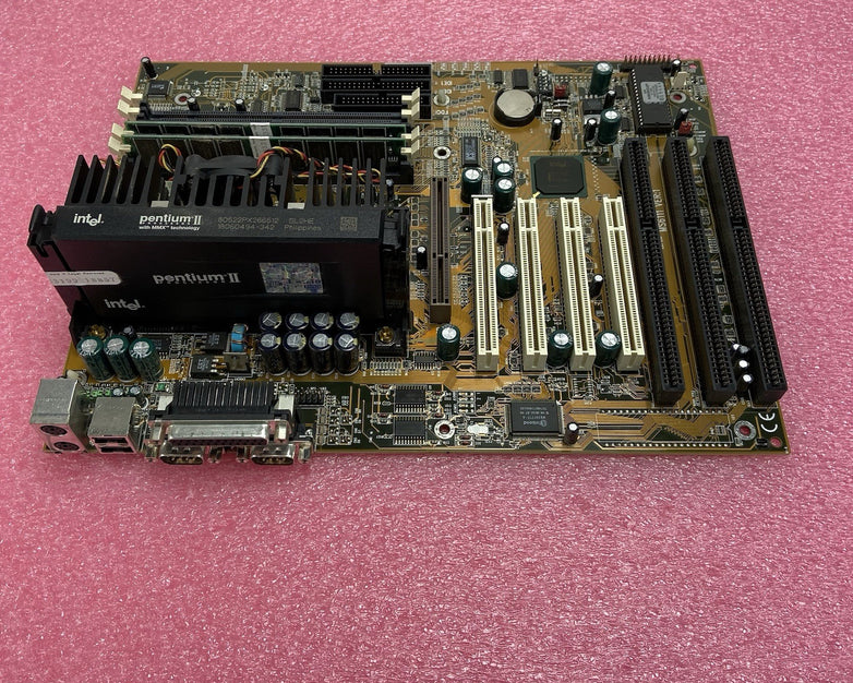 MicroStar MS-6111 Ver 1 Motherboard Intel Pentium II 268MHz 64MB RAM 3x ISA
