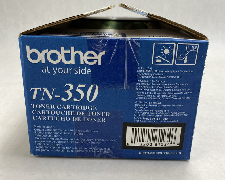 Genuine Brother TN-350 Black Toner Cartridge 2500 Pages - Open Box