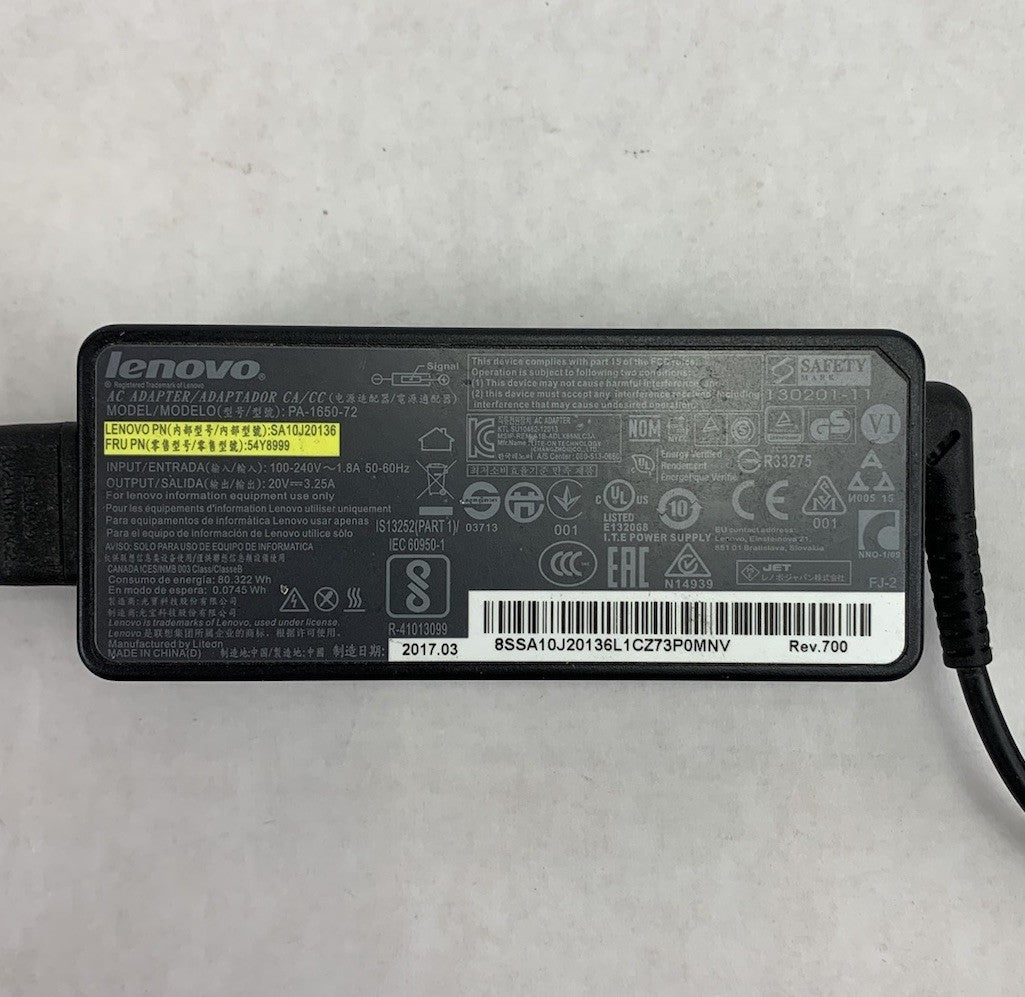 Lenovo PA-1650-72 65W AC Adapter (Lot of 5)