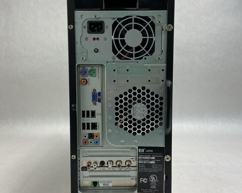 HP Media Center M8247C MT AMD Athlon 64 x2 Dual 2.81GHz 3GB RAM No HDD/OS