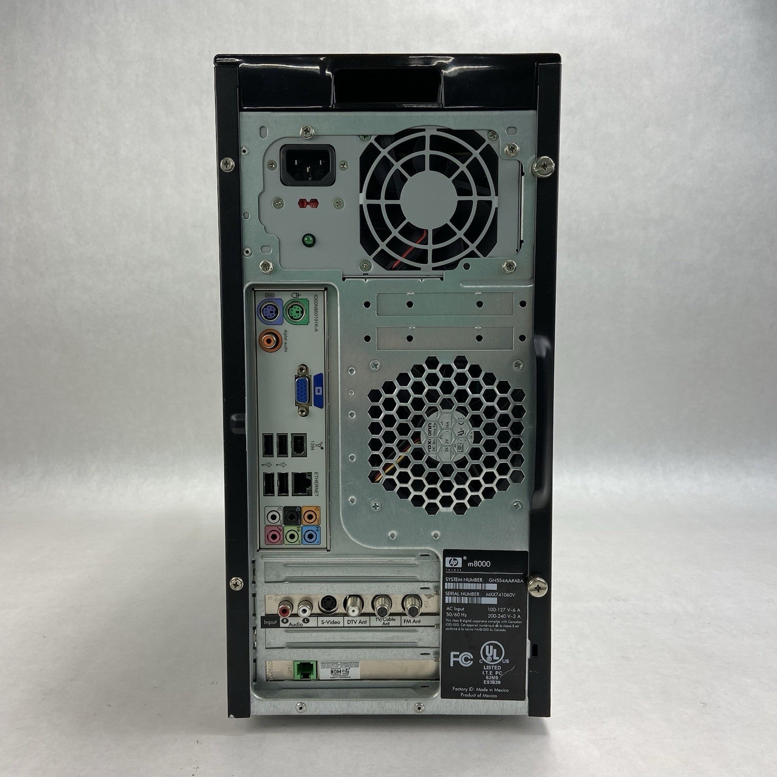 HP Media Center M8247C MT AMD Athlon 64 x2 Dual 2.81GHz 3GB RAM No HDD/OS6