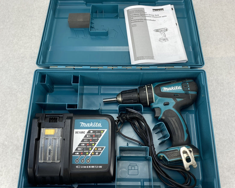 Makita XPH01 Cordless Hammer Driver Drill With Charger and Case - No Battery