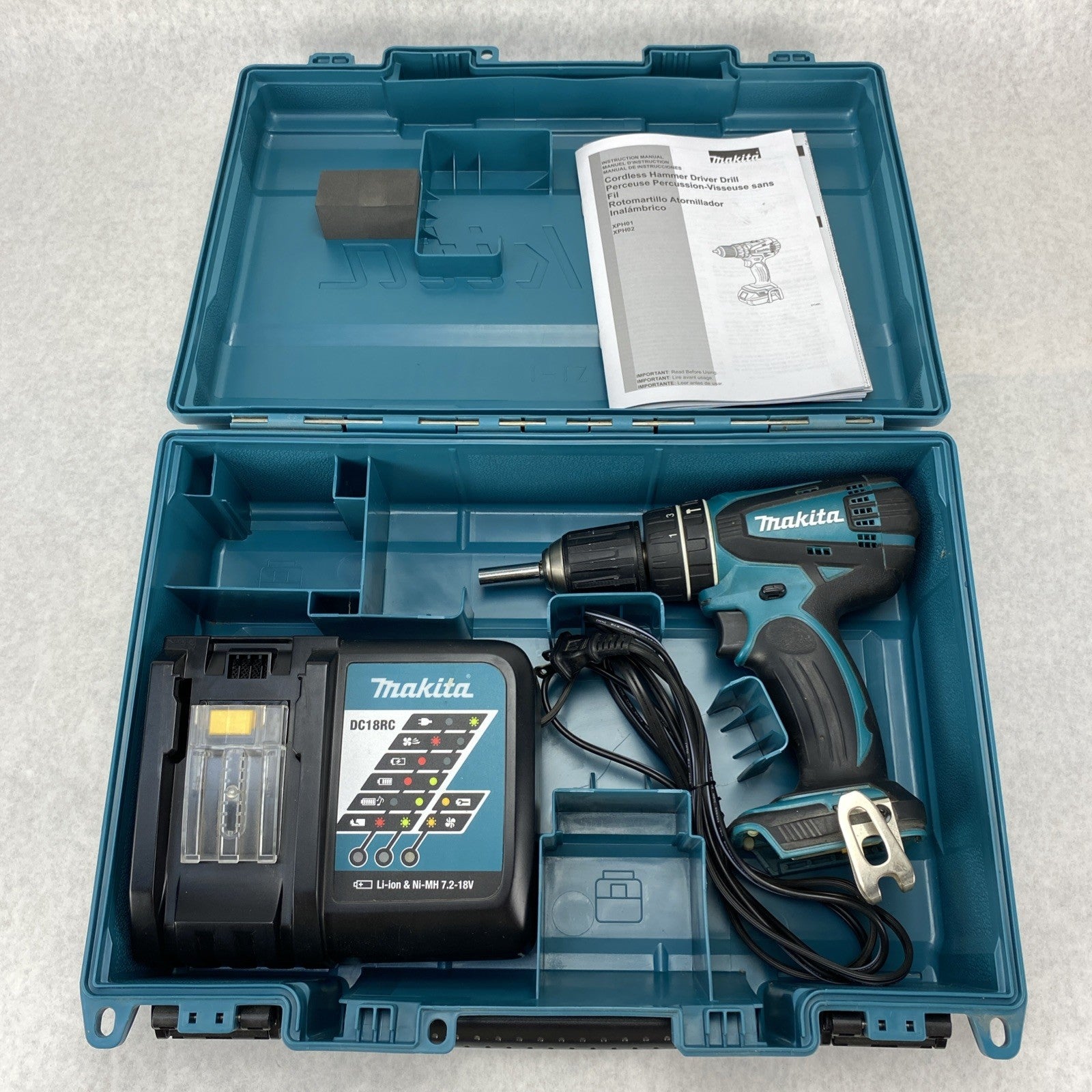 Makita XPH01 Cordless Hammer Driver Drill With Charger and Case - No Battery1