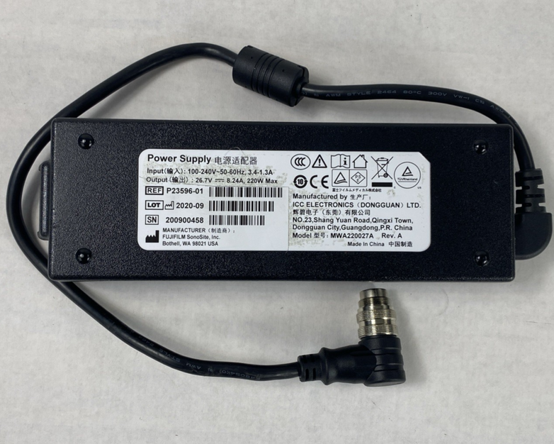 ICC Electronics MWA220027A Rev A 26.7V 8.24A 220W Medical Monitor AC Adapter