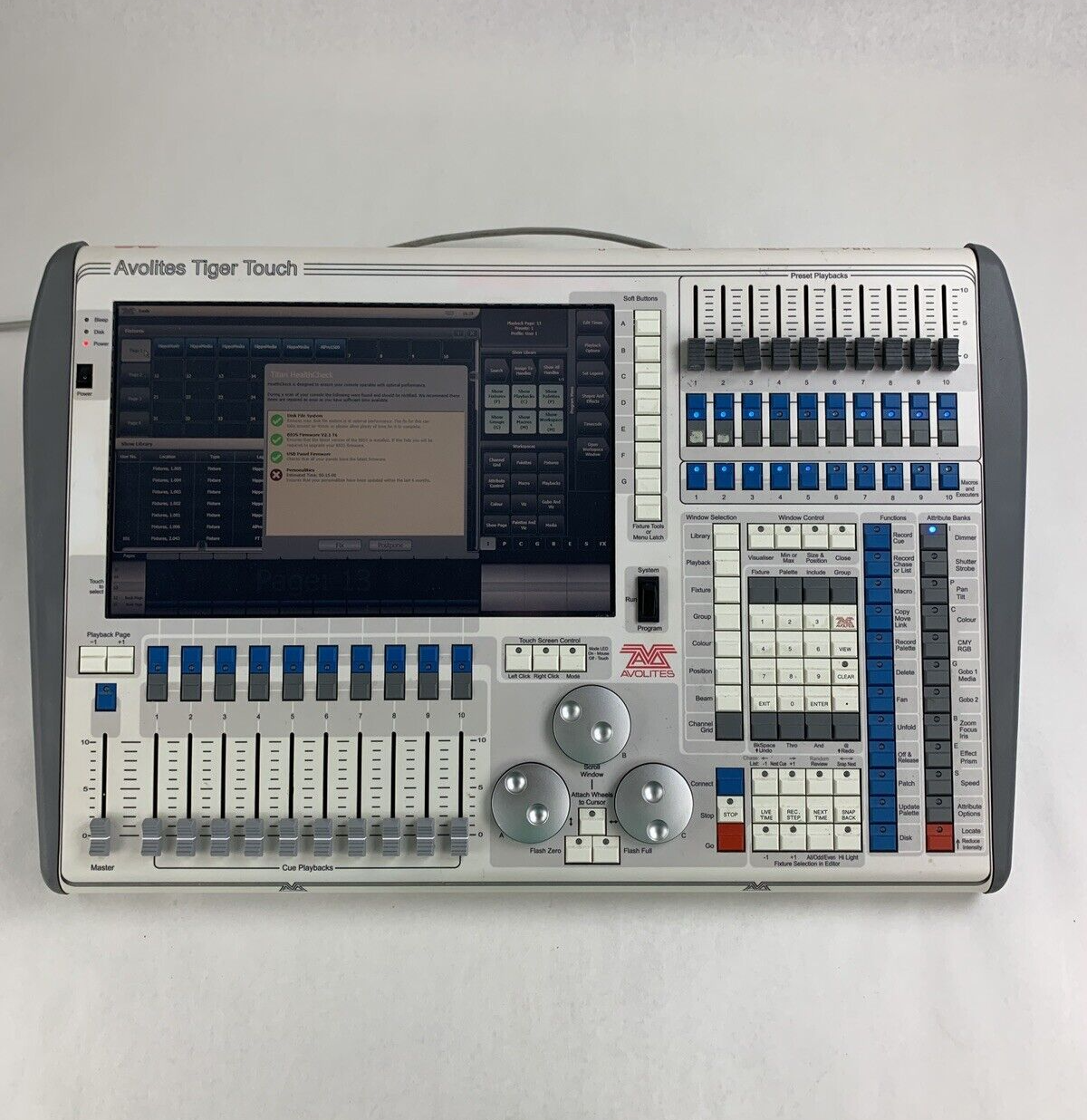 Avolites Tiger Touch Lighting Control Console Tested
