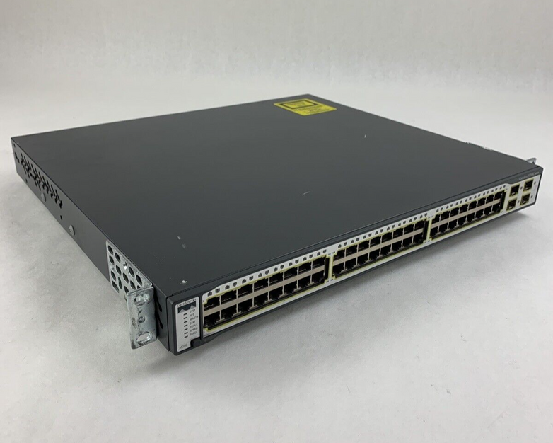 Cisco Catalyst 3750G WS-C3750G-48TS-S V02 48-Port Gigabit Network Switch Tested