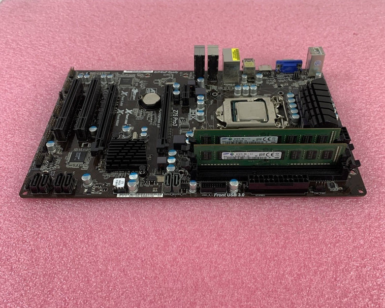 ASRock Z75 Pro 3 Motherboard Intel Core i3-3220 3.3GHz 8GB RAM 2 Sticks