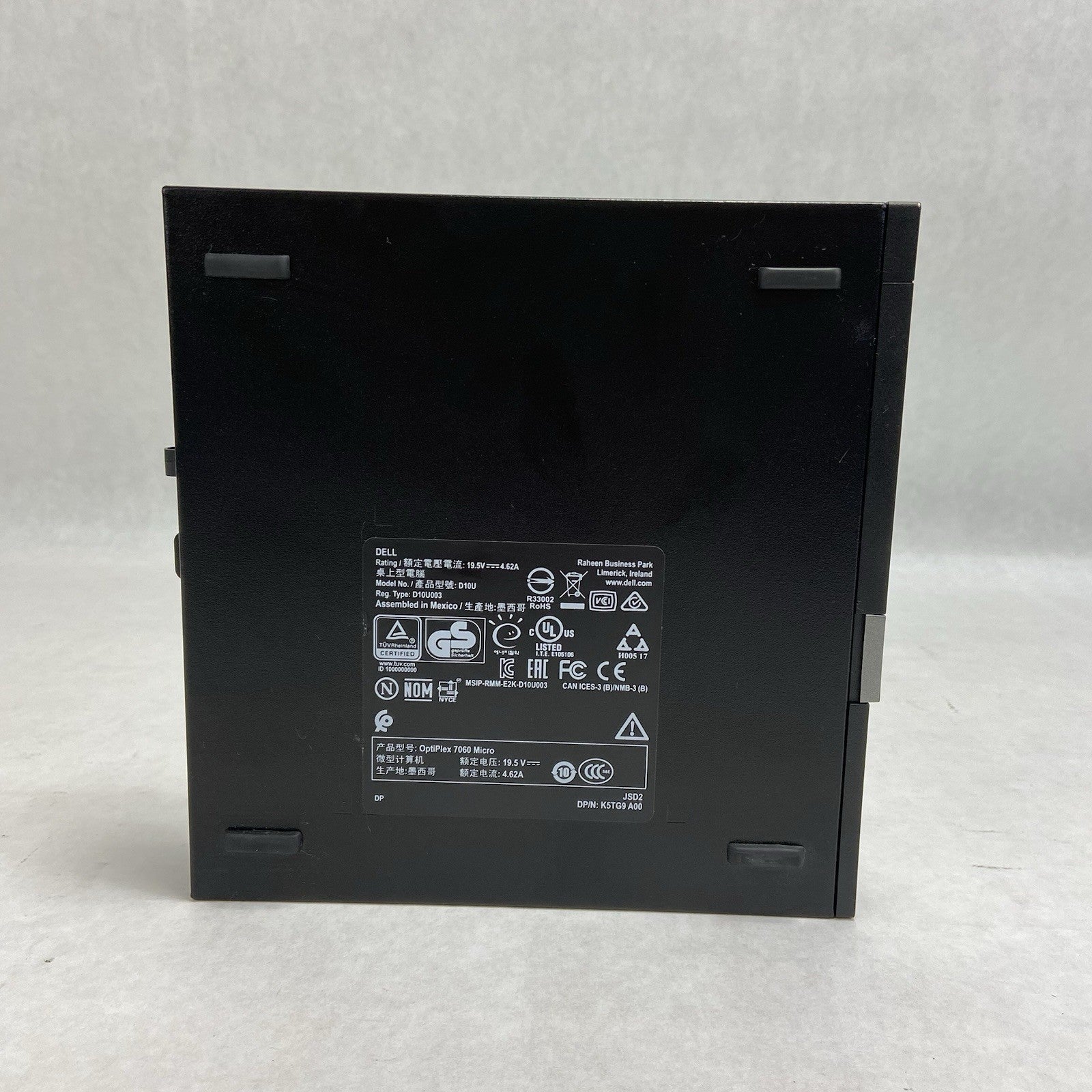 Dell Optiplex 7060 Micro i5-8500T 2.1GHz 8GB RAM w/AC No HDD No OS4