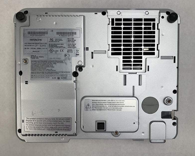 Hitachi CP-S245 LCD Lamp Projector No Remote 646 Lamp Hours