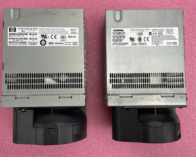 HP DS-SE2UP-BA | Compaq DS-SE2UP-AB 1 Phase Hot Swap Power Supply - Lot of 2