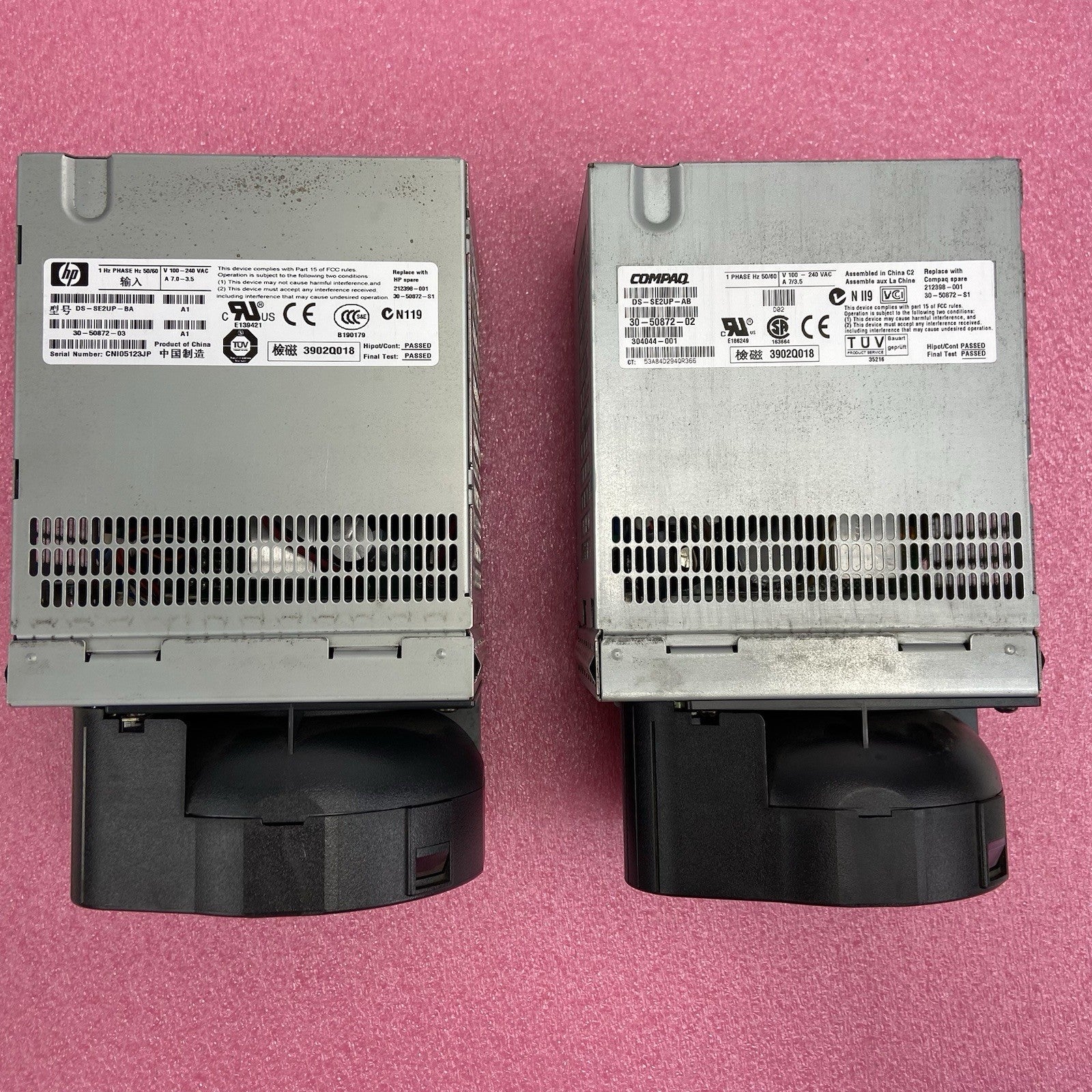HP DS-SE2UP-BA | Compaq DS-SE2UP-AB 1 Phase Hot Swap Power Supply - Lot of 2