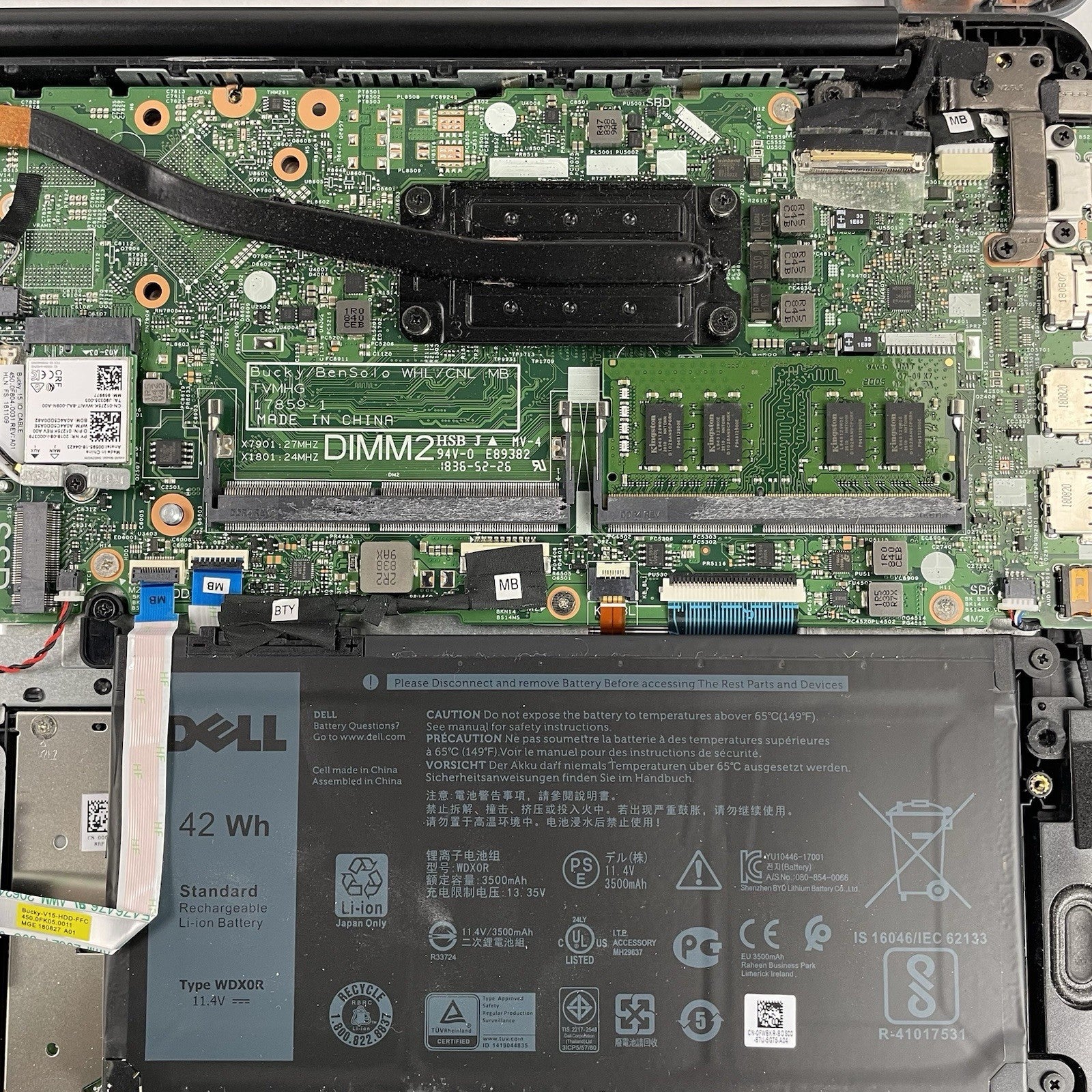 Dell Vostro 5581 15.6" i5-8265U 1.60 GHz 8 GB RAM No SSD/OS/AC16