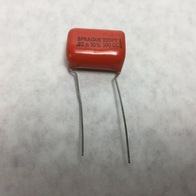 NOS  Sprague 225PY Capacitors Orange Drop .82  100 DC   Lot of 13