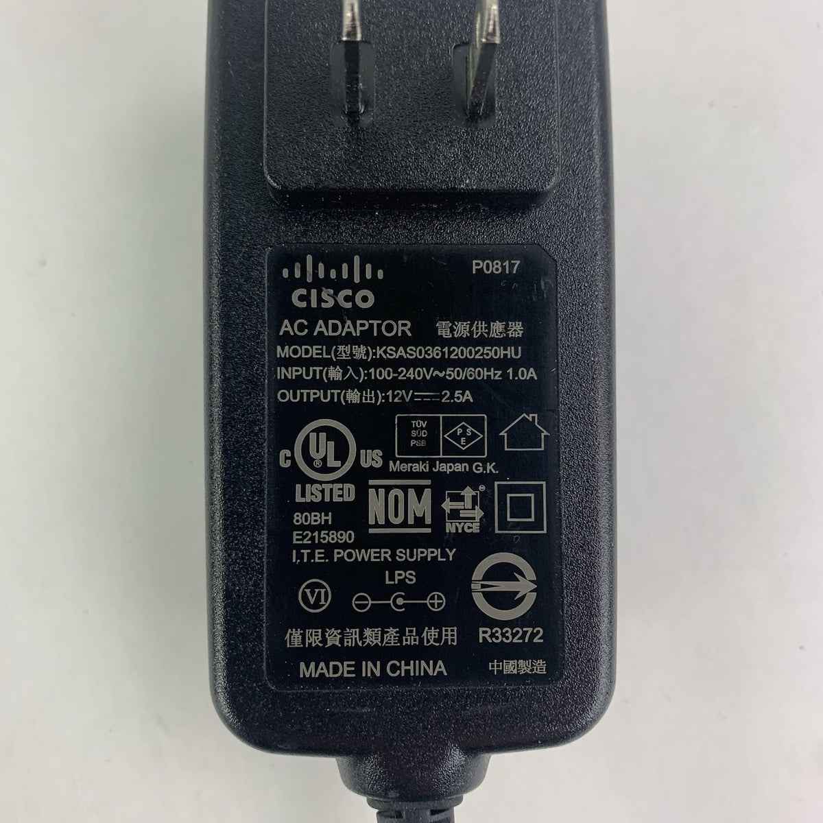 Cisco KSAS0361200250HU AC Adapter 30W Power Supply7