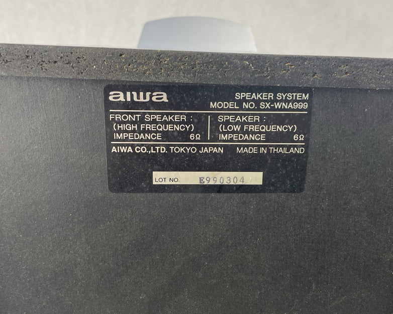 Aiwa SX-WNA999 Speaker Pair - Tested