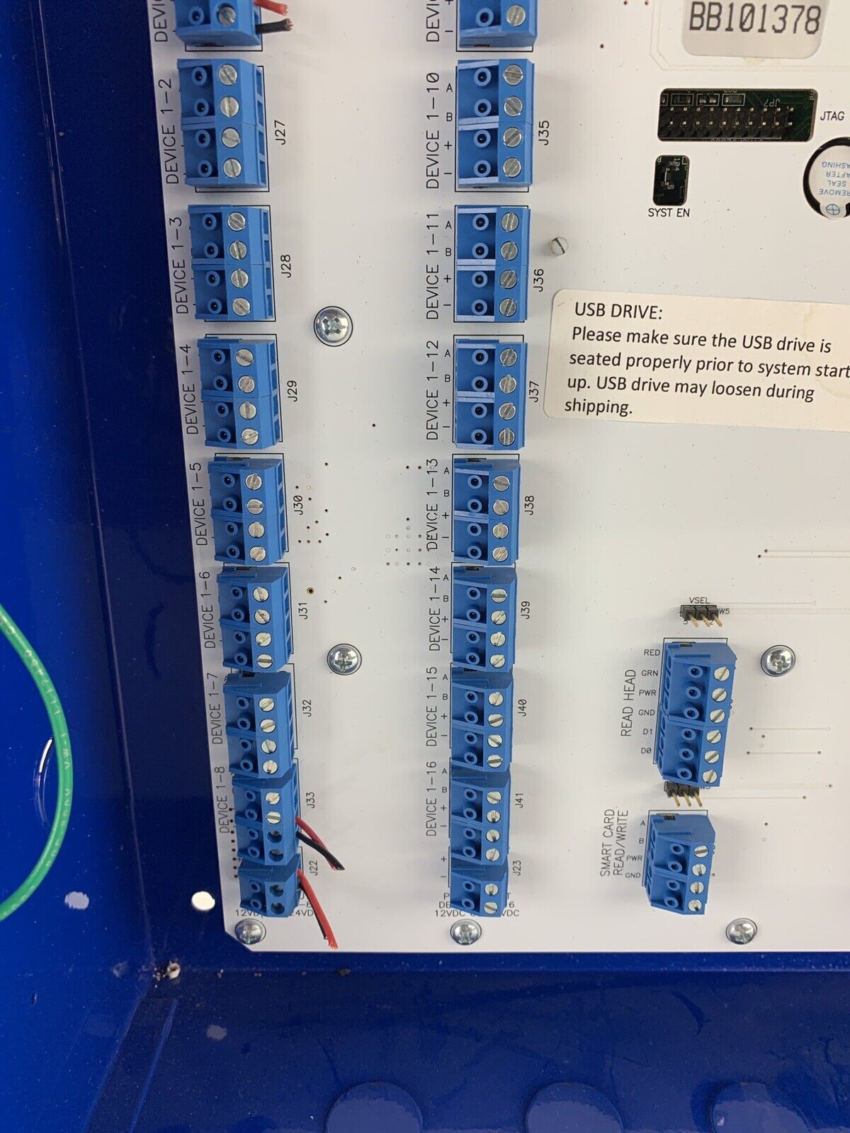 Schlage SBB Bright Blue Reader Interface Board 230-051-004 w/ Keys