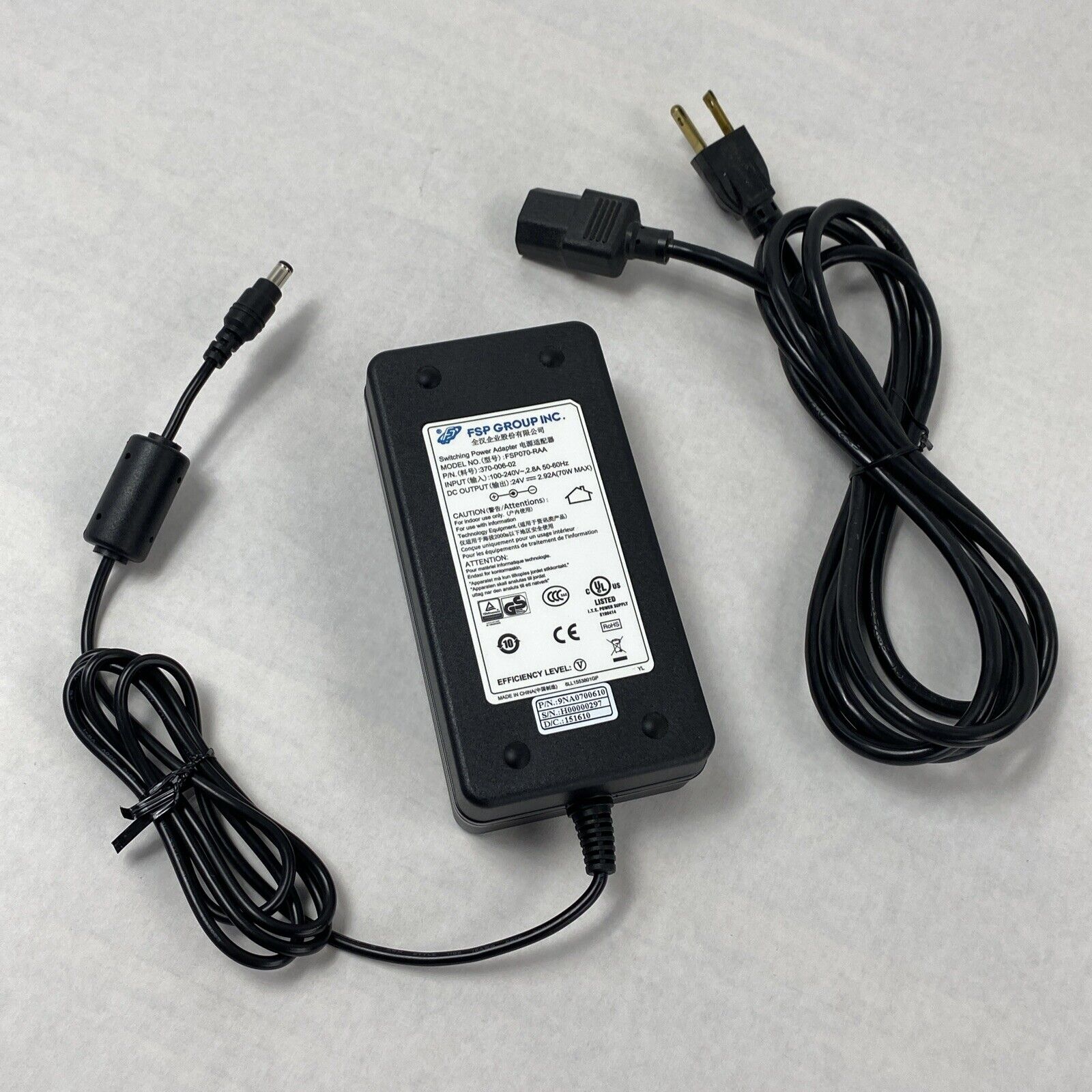 FSP FSP070-RAA Switching Power Adapter 370-006-02