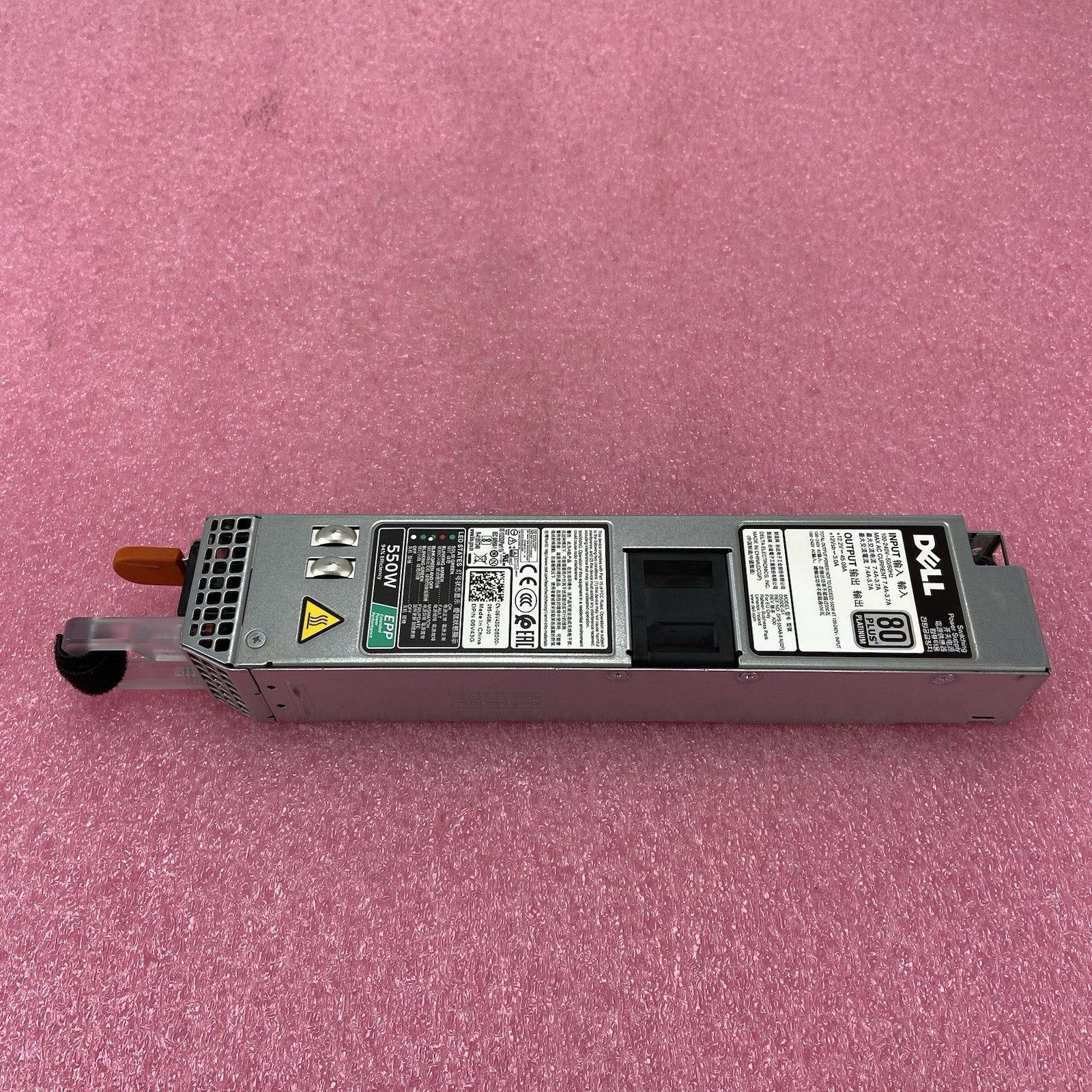 Dell 06V43G 550W 80 Plus Platinum R430 R440 Power Supply2