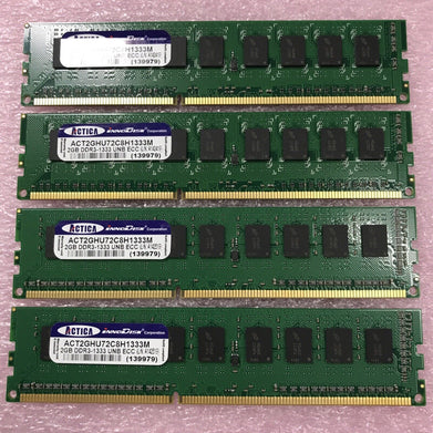 ACTICA ACT2GHU72C8H1333M 8GB Kit 4X2GB PC3-10600 DDR3-1333 CL9 ECC UNB DIMM