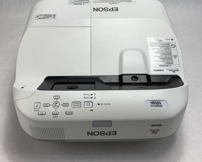 Epson BrightLink 595Wi H599A LCD Projector 2560 Lamp Hours - No Remote