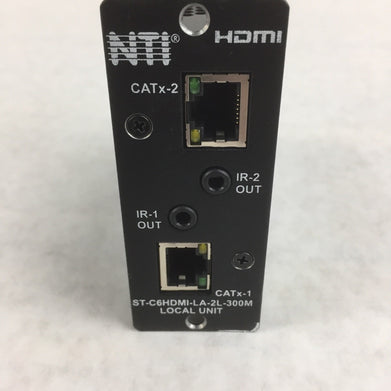 NTI Xtendex Local Unit HDMI ST-C6HDMI-LA-2l-300M - 2 IR Outs CATx-2 with adapter