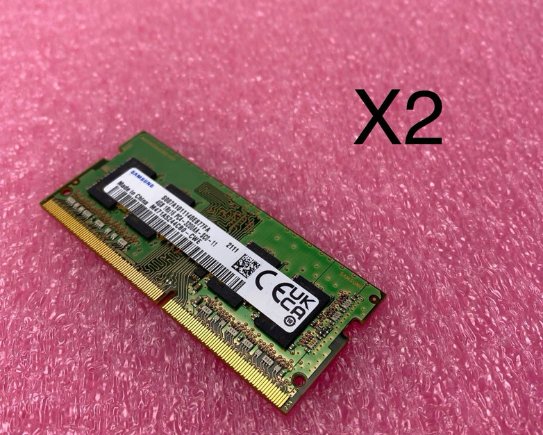 Samsung 4GB DDR4 PC4-3200AA Laptop RAM M471A5244CB0-CWE - Lot of 2