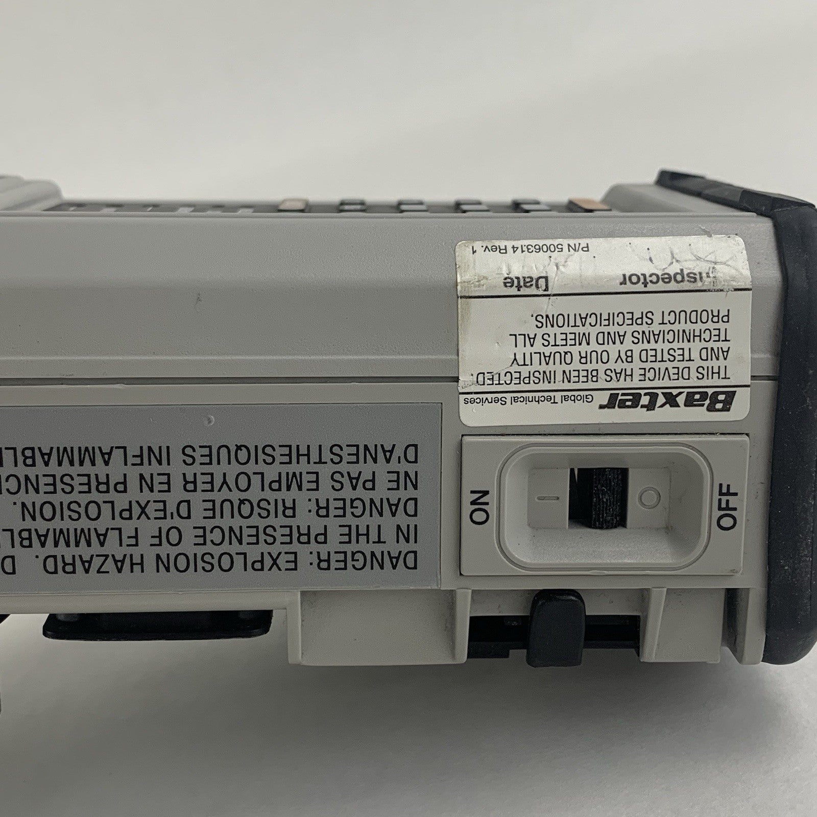 Baxter AS50 IM8550 Infusion Pump Powers On Factory Reset No Batteries No Charger5