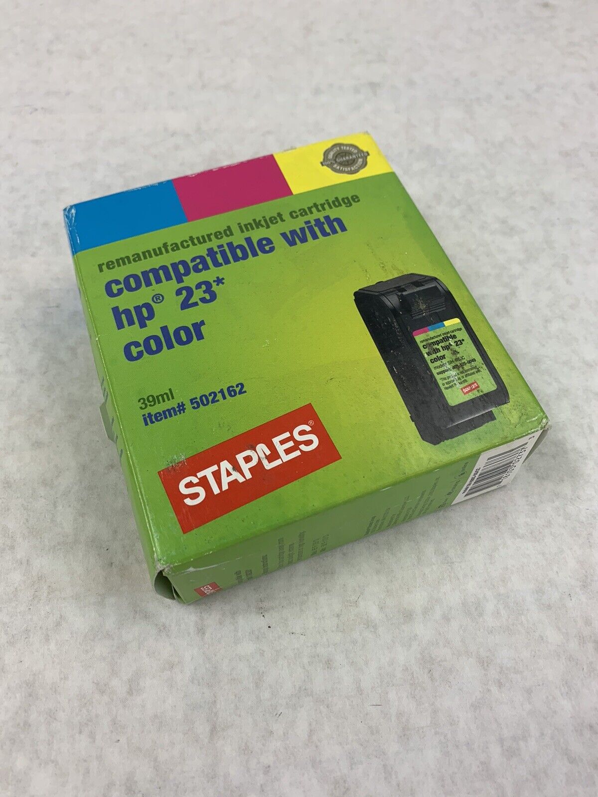 Re-manufactured Tri-Color High Yield Inkjet Cartridge for HP C1823D (HP 23)