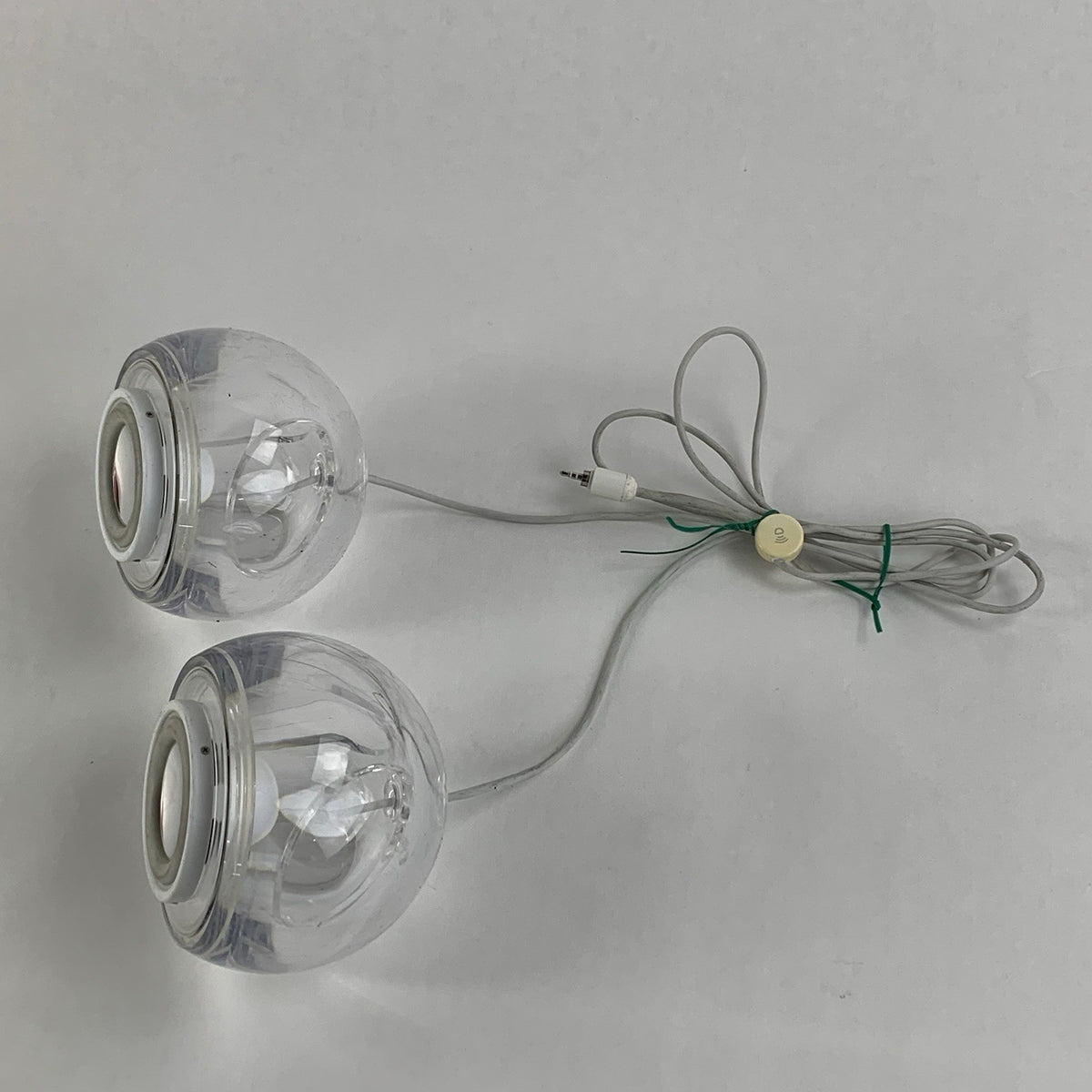 Vintage Apple 6531 Clear Sphere Pro Speakers - Untested1