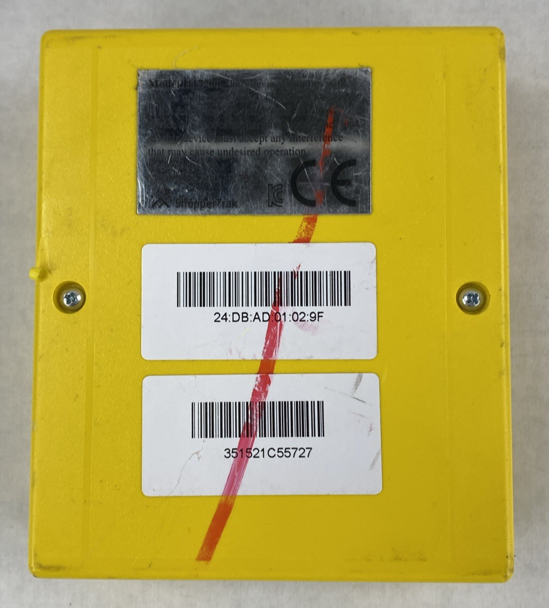 ShopperTrak ST600 Model H17200 Customer Counting Module Control