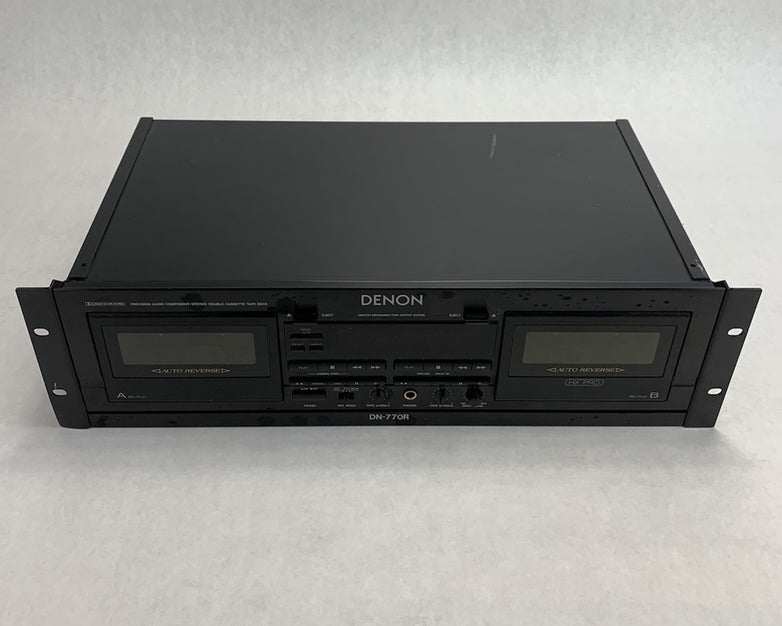 Denon DN-770R Stereo Double Casette Tape Deck - Parts or Repair
