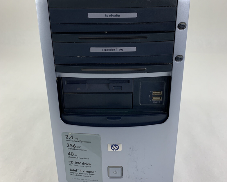 HP Pavilion a200n MT Intel Celeron 2.40 GHz 768 MB RAM No HDD No OS