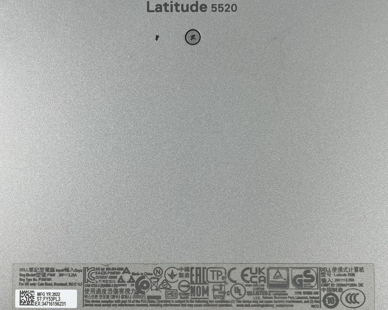 Dell Latitude 5520 15.6" i5-1145G7 2.60GHz 8GB RAM No SSD/OS/AC- Scratched Paint