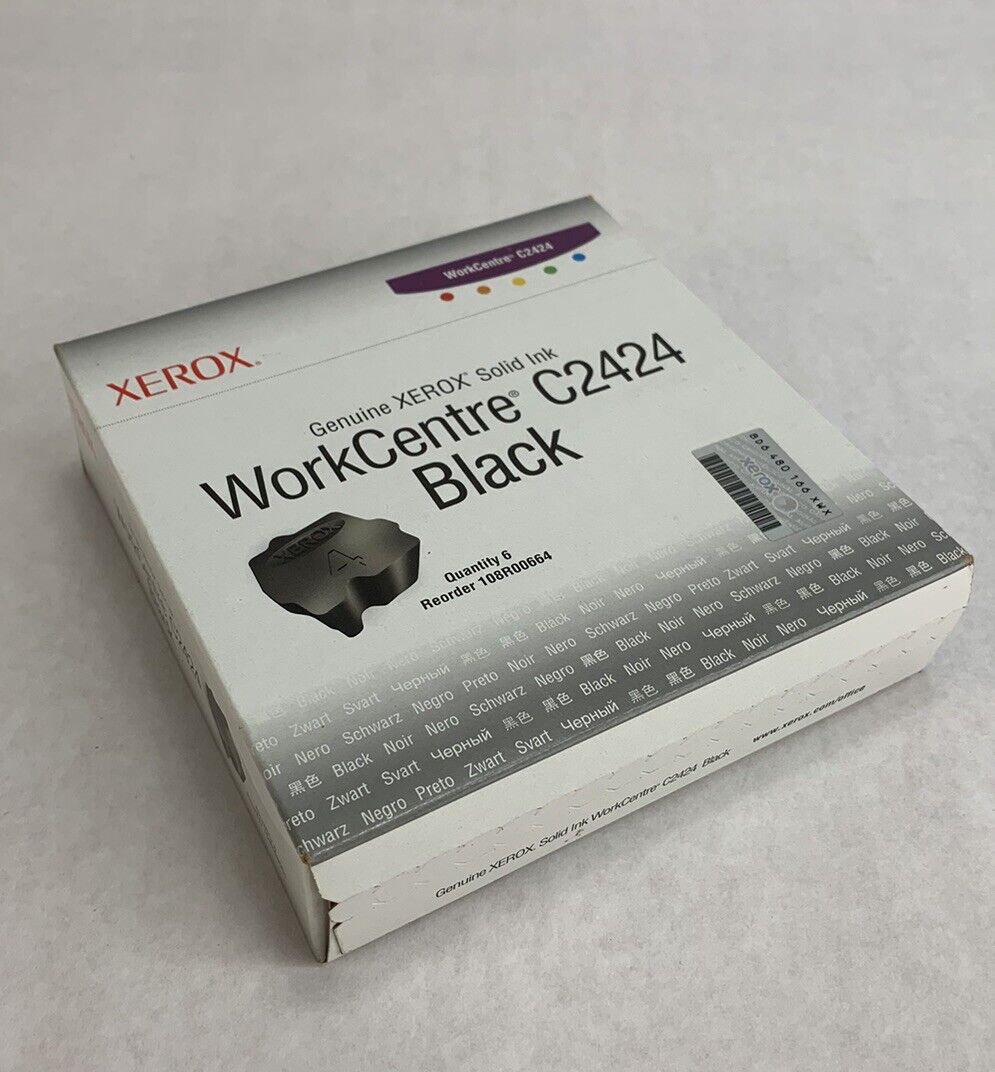 Xerox Black Solid Ink Cartridge WorkCentre C2424 - 6 Pack