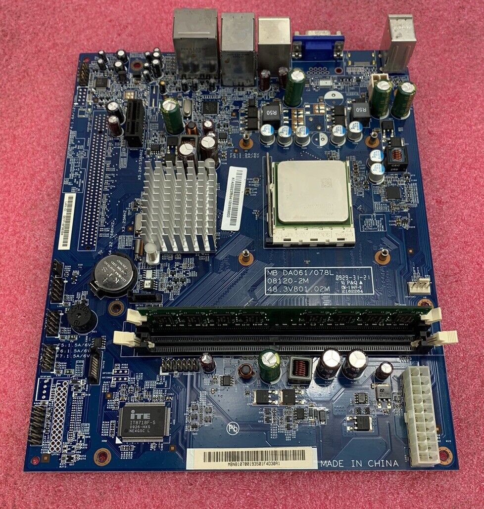 Acer eMachines DA061/078L Motherboard AMD Athlon 2850e 1.80GHz 2GB RAM No Shield