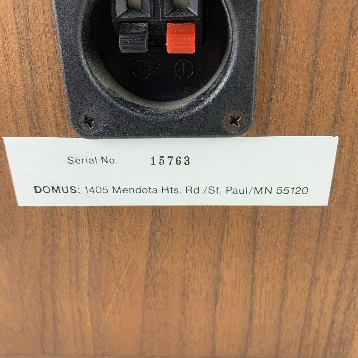 Vintage DLK Domus Acoustical Finch Walnut-Veneer Passive Bookshelf Speaker Set6
