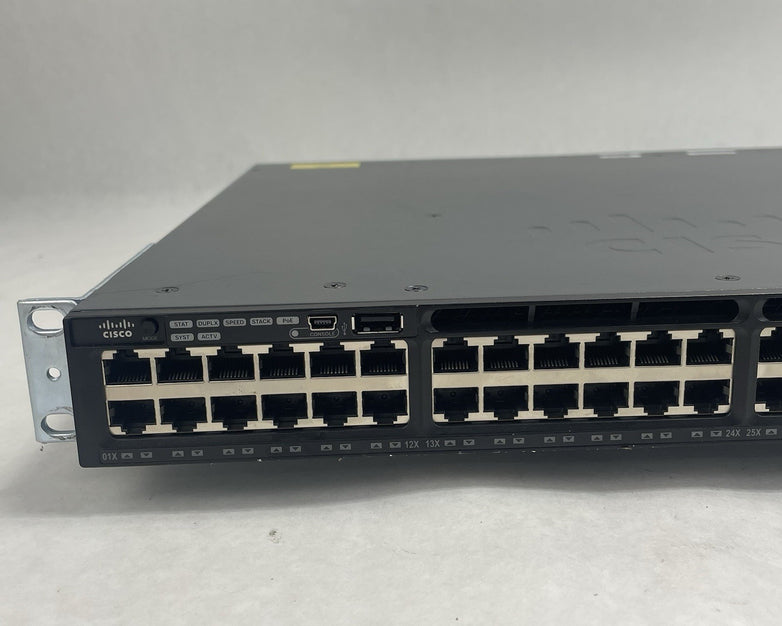 Cisco WS-C3650-48PS-S V02 Tested & Reset 1X PSU