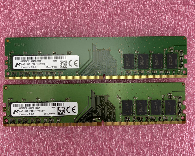 Micron MTA8ATF1G64AZ-2G6E1 8GB DDR4 SDRAM 2666MHz PC-21300 Tested Lot Of 2