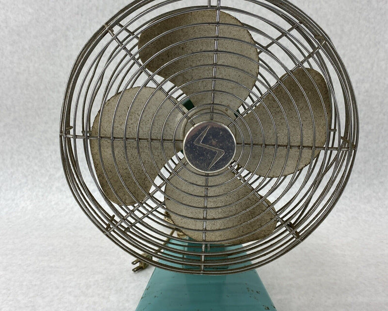 Vintage Superior Electric 1000 Teal Table Fan Base No 1047