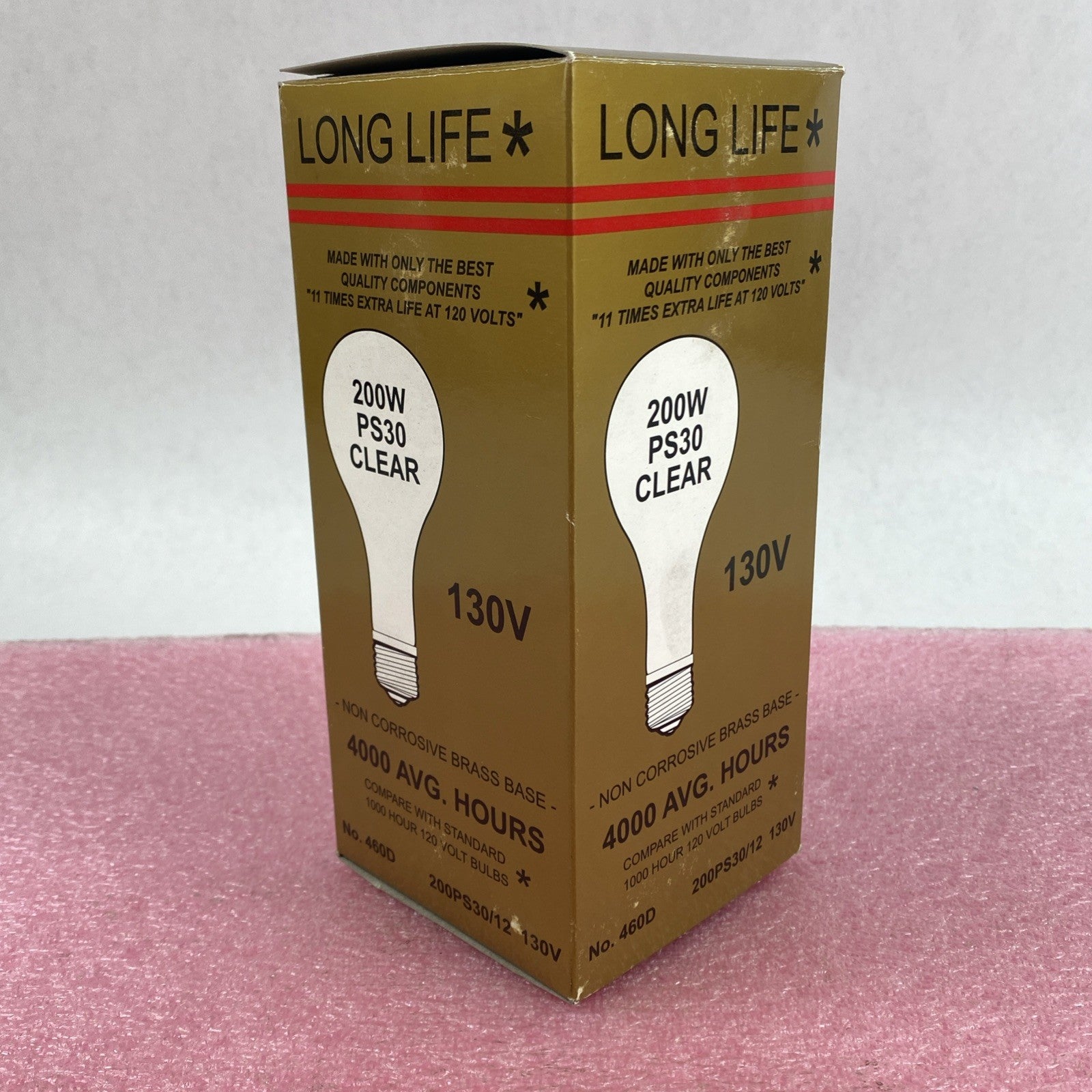 Long Life PS30 200W 130V Clear Light Bulb Lot of 45