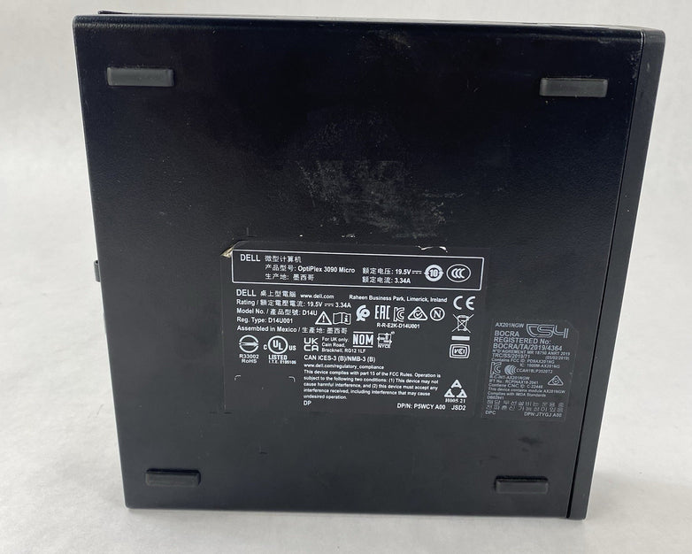 Dell OptiPlex 3090 Micro Intel Core i5-10500T 2.3GHz 2x8GB RAM No HDD/OS/AC