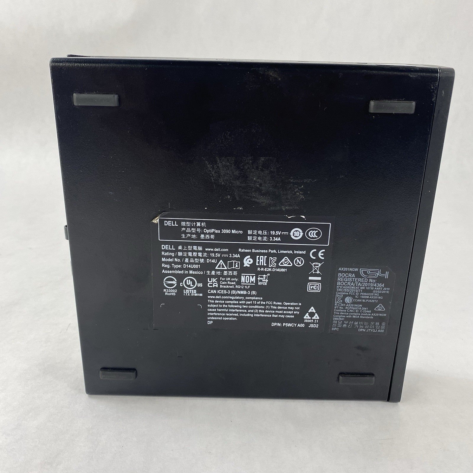 Dell OptiPlex 3090 Micro Intel Core i5-10500T 2.3GHz 2x8GB RAM No HDD/OS/AC3