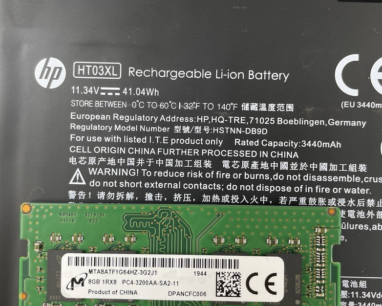 HP 255 G7 15.6" Ryzen 3 2200U 2.50 GHz 8 GB RAM No SSD/OS/AC