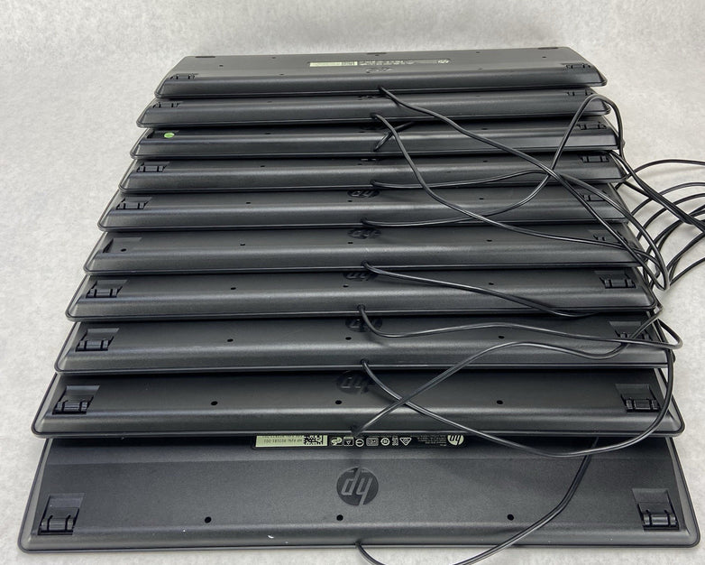 HP USB Slim Business Keyboard Model KBAR211 Part No 803181-001 Lot of 10 (Ten)