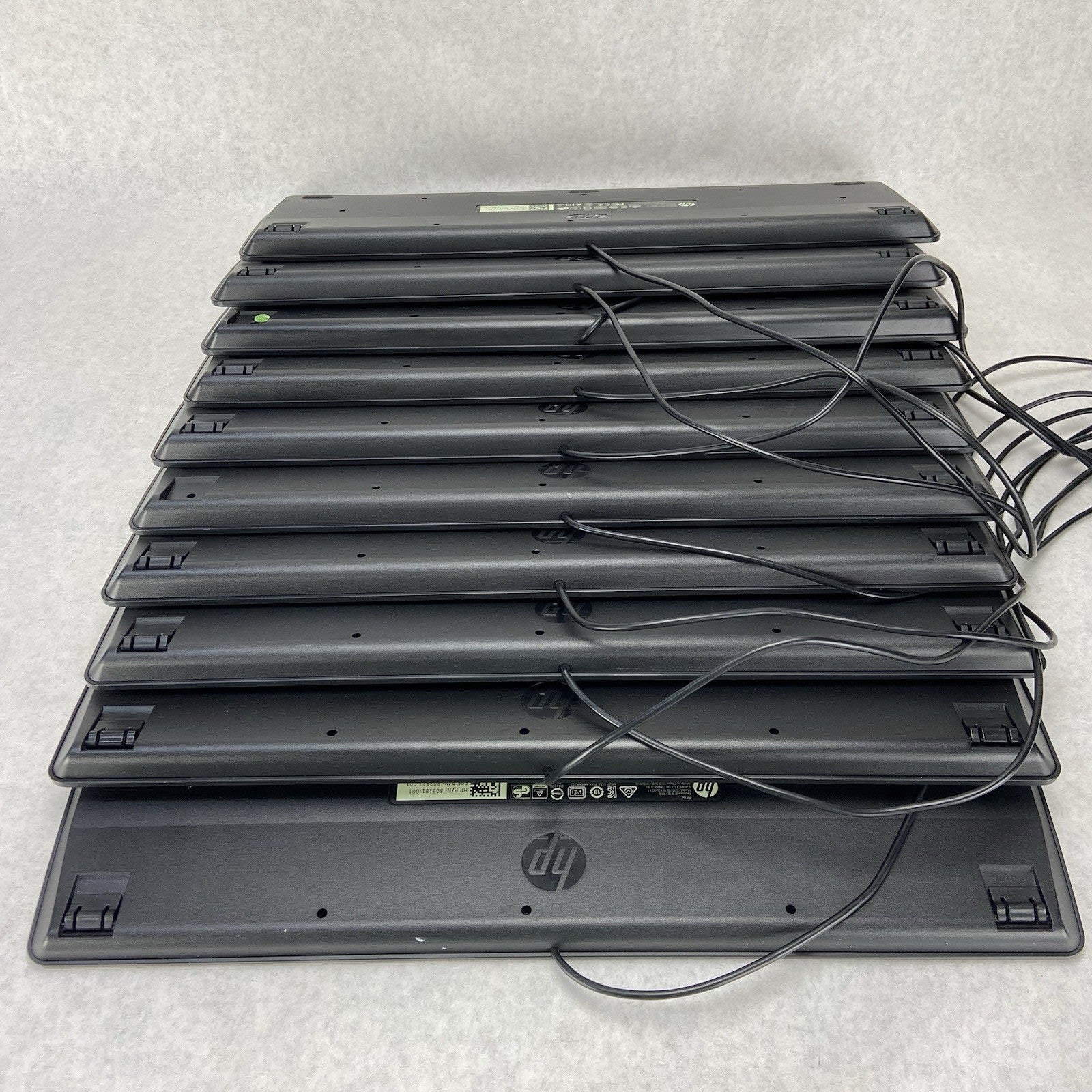 HP USB Slim Business Keyboard Model KBAR211 Part No 803181-001 Lot of 10 (Ten)