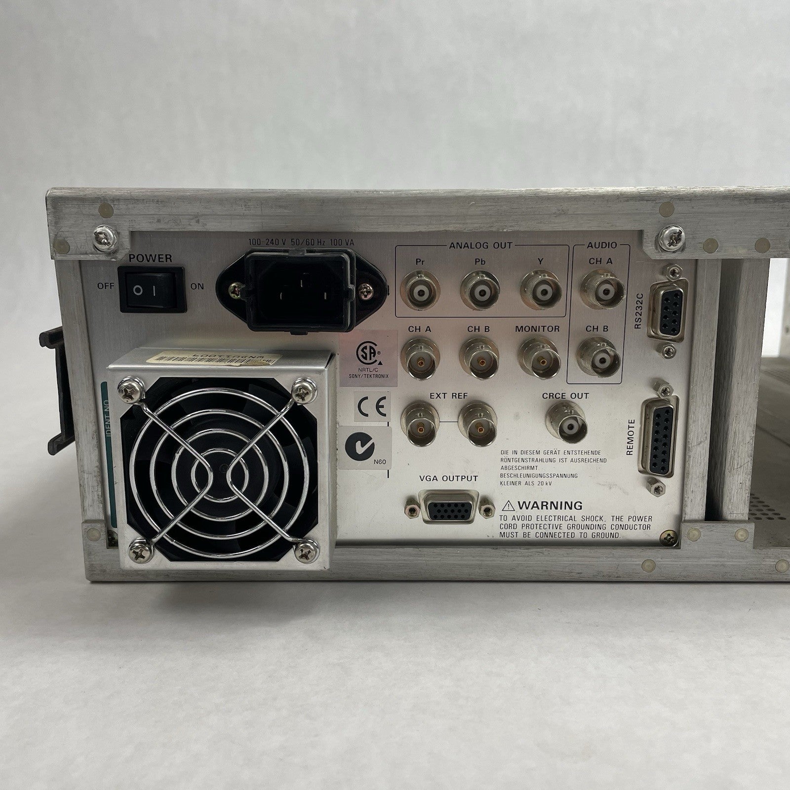 Tektronix Sony WFM1125 Waveform Vector Monitor Power Tested