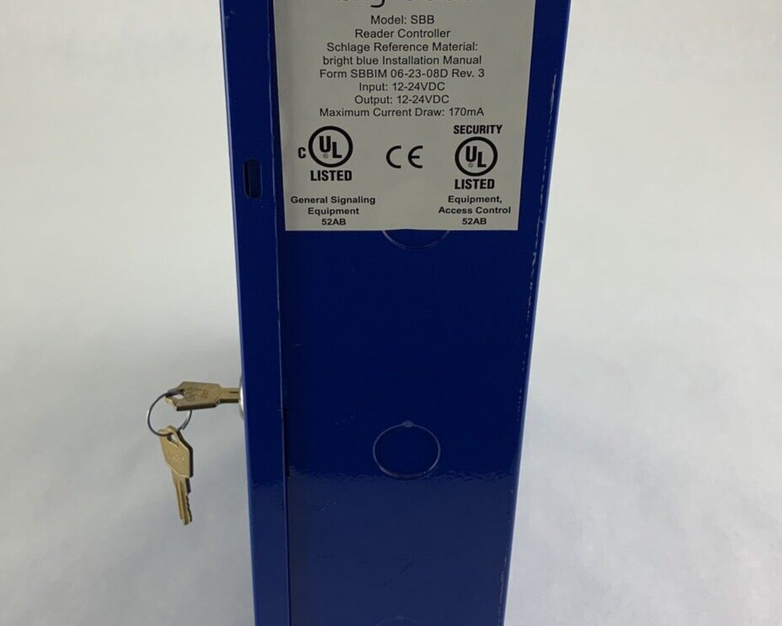 Schlage SBB Bright Blue Reader Interface Board 230-051-004 w/ Keys