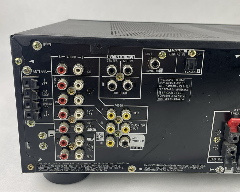 Pioneer  VSX-D411 5.1 Channel 100 Watt Receiver No Remote - Tested