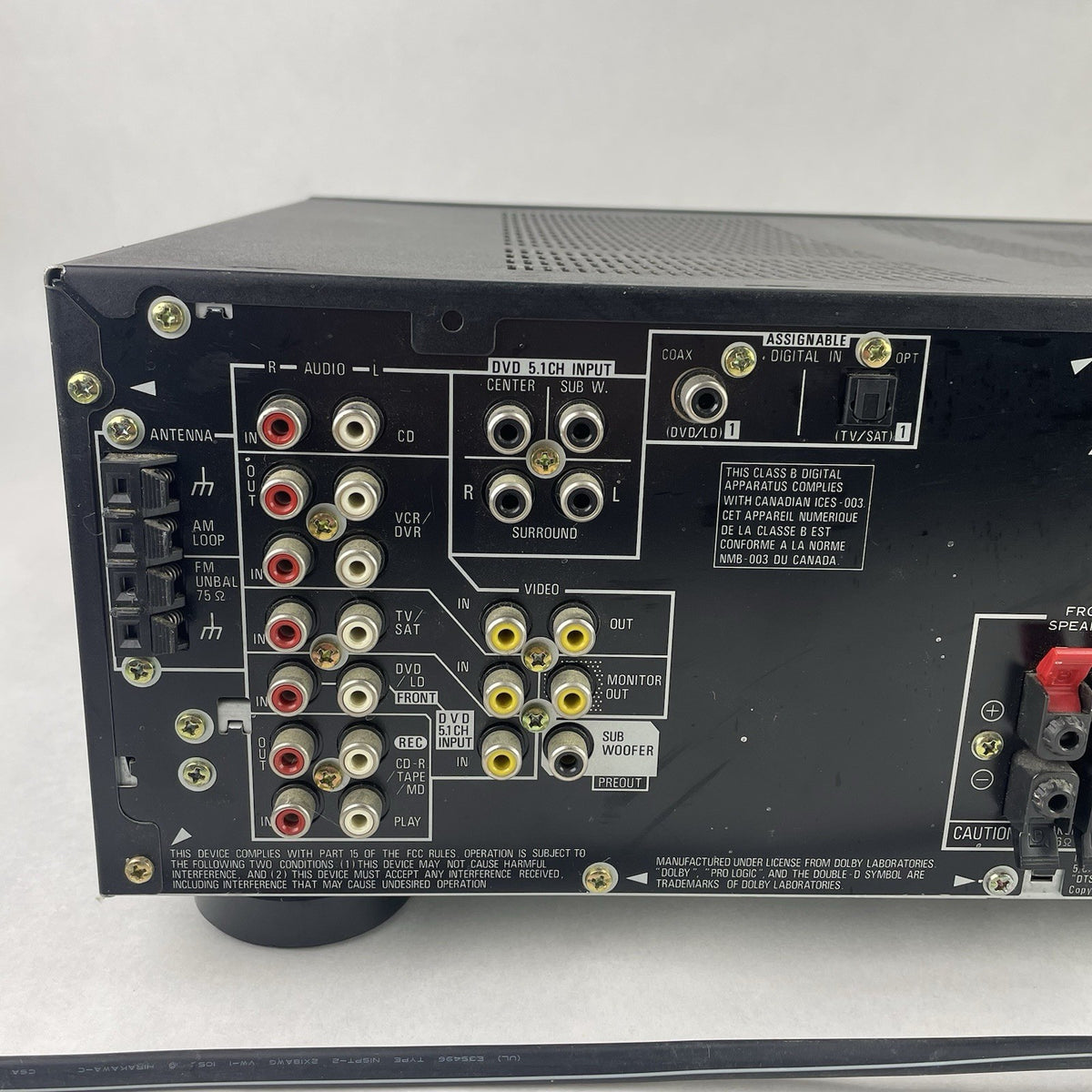 Pioneer  VSX-D411 5.1 Channel 100 Watt Receiver No Remote - Tested9