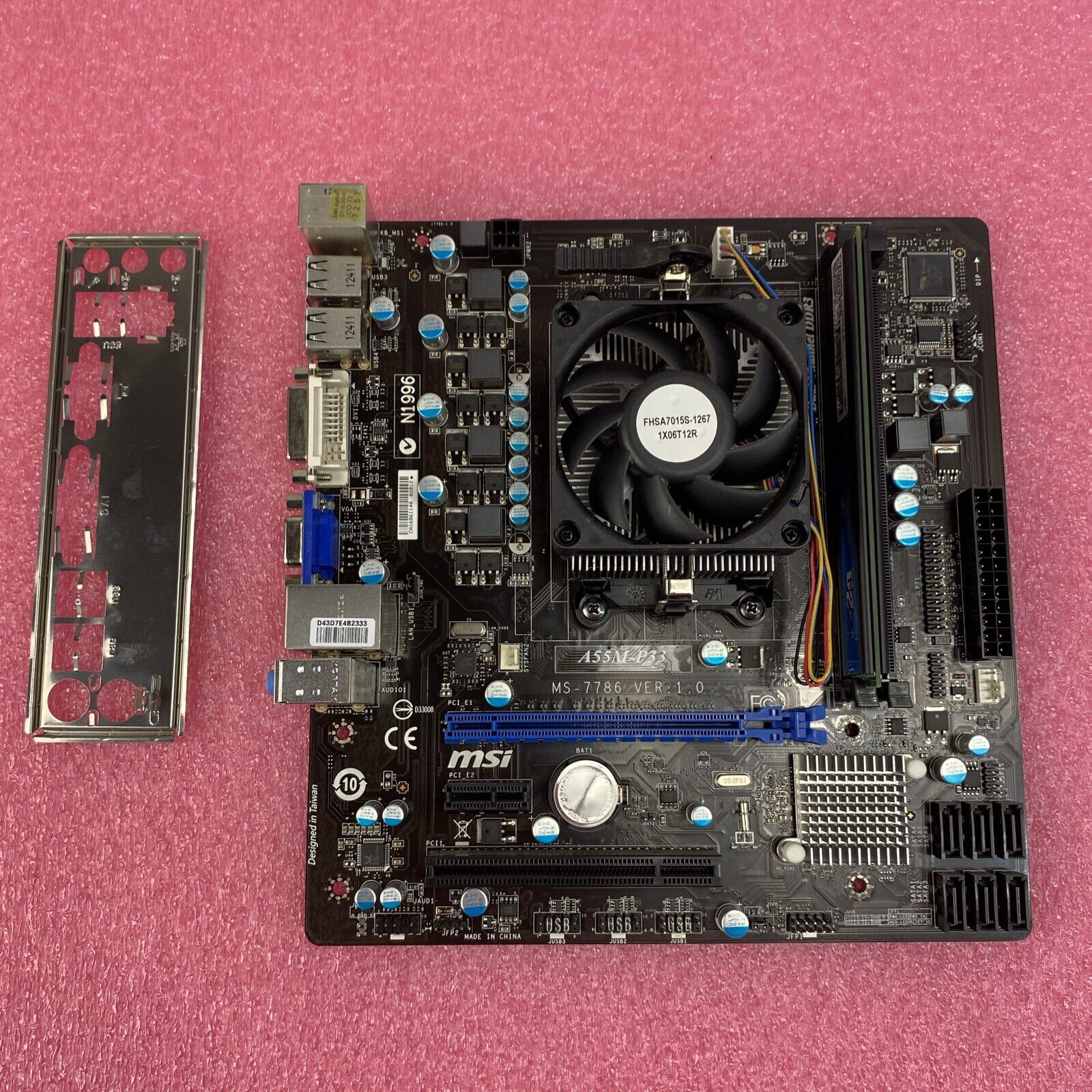 MSI A55M-P33 MS-7786 Motherboard Intel AMD A4-3400 2.7GHz 4GB RAM w/ Sheild